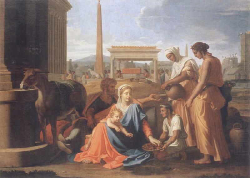 The hl, Famile in Agypten, Nicolas Poussin